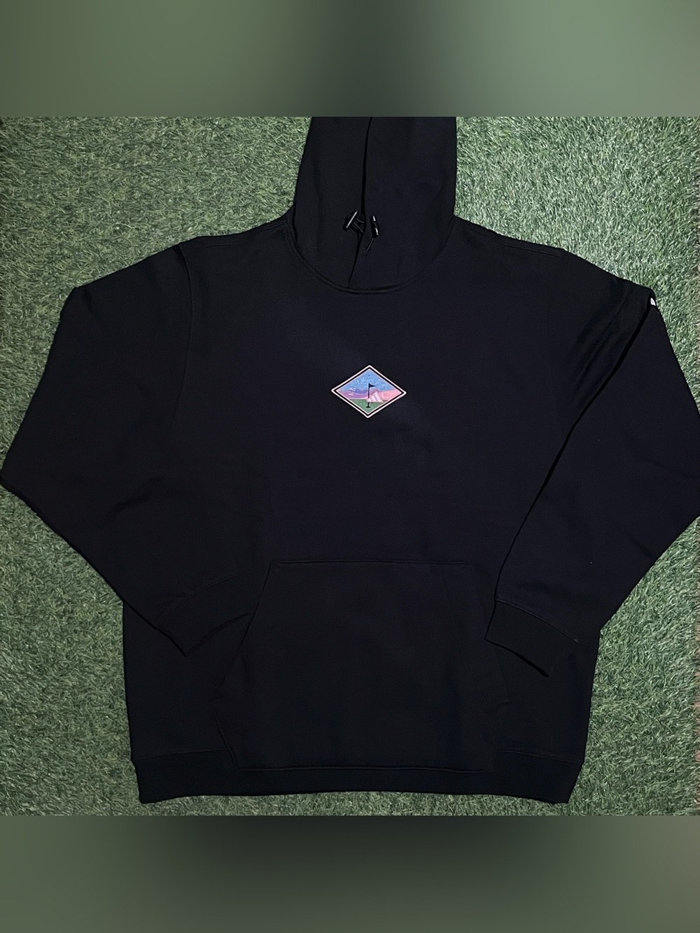 NWT Adidas Golf Pullover Tech Hoodie Sweatshirt Men's XL Black Kangaroo Pocket